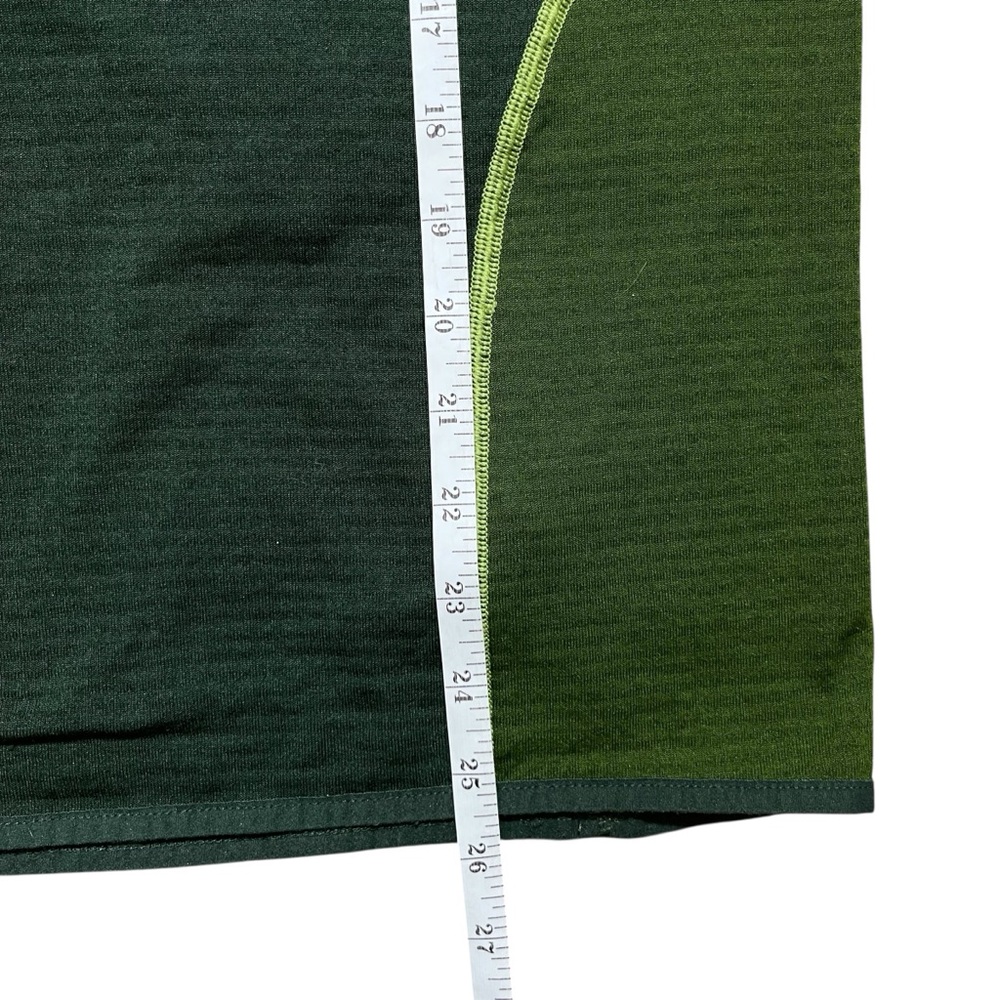 Marmot Forest Green Pullover w/Thermal Texture Pockets Thumb Holes Polartec - Picture 6 of 8